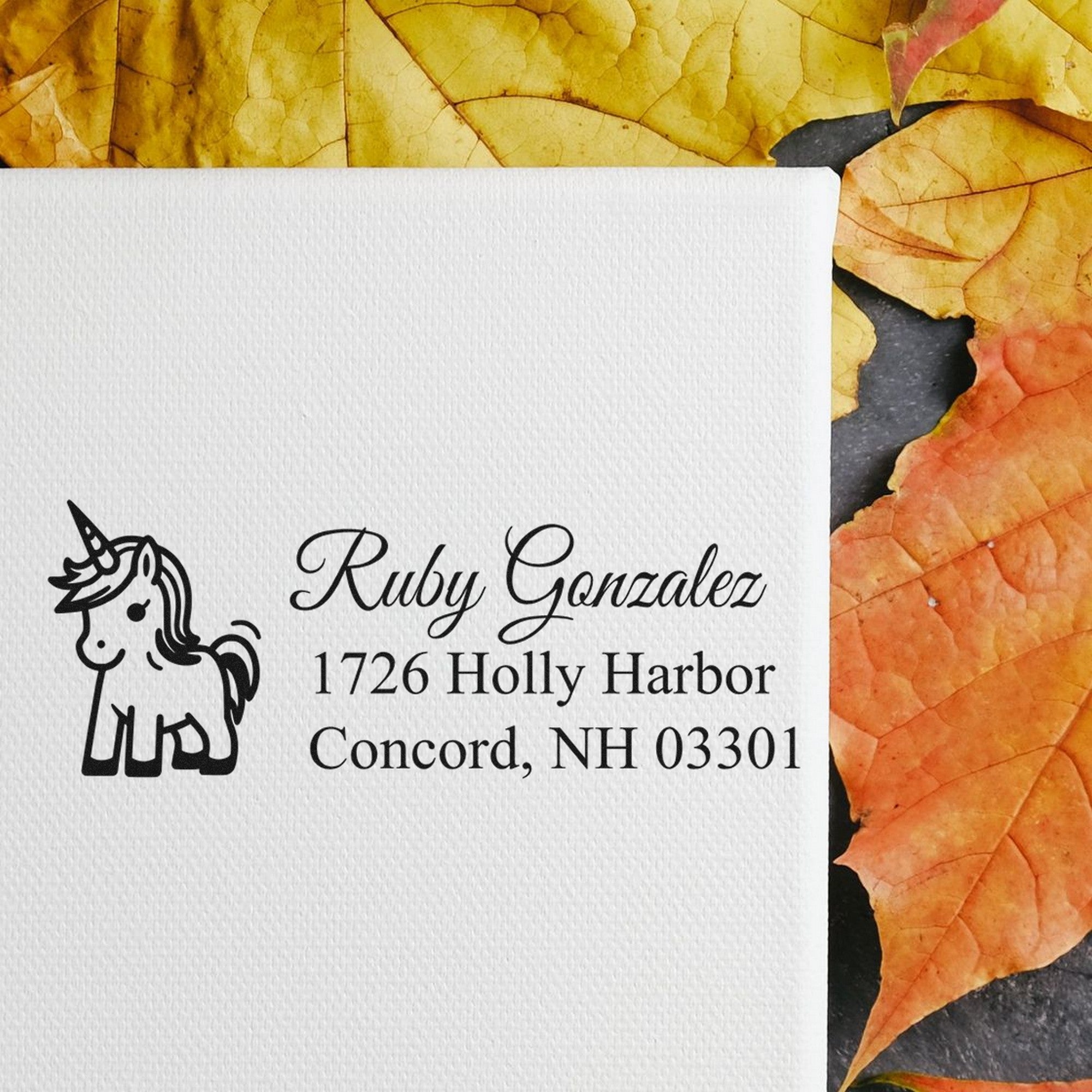 Frosty Frostmane Mythical Unicorn Personalized New Address