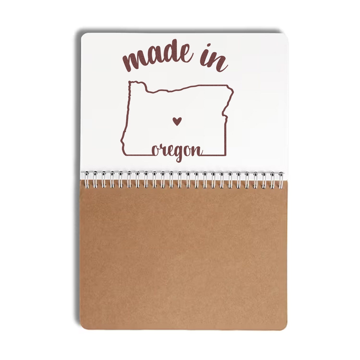 Slim Pre-Inked Stamp Oregon Made in Stamp featuring a heart within the state outline, perfect for adding a personal touch to crafts and documents. Eco-friendly and durable design.