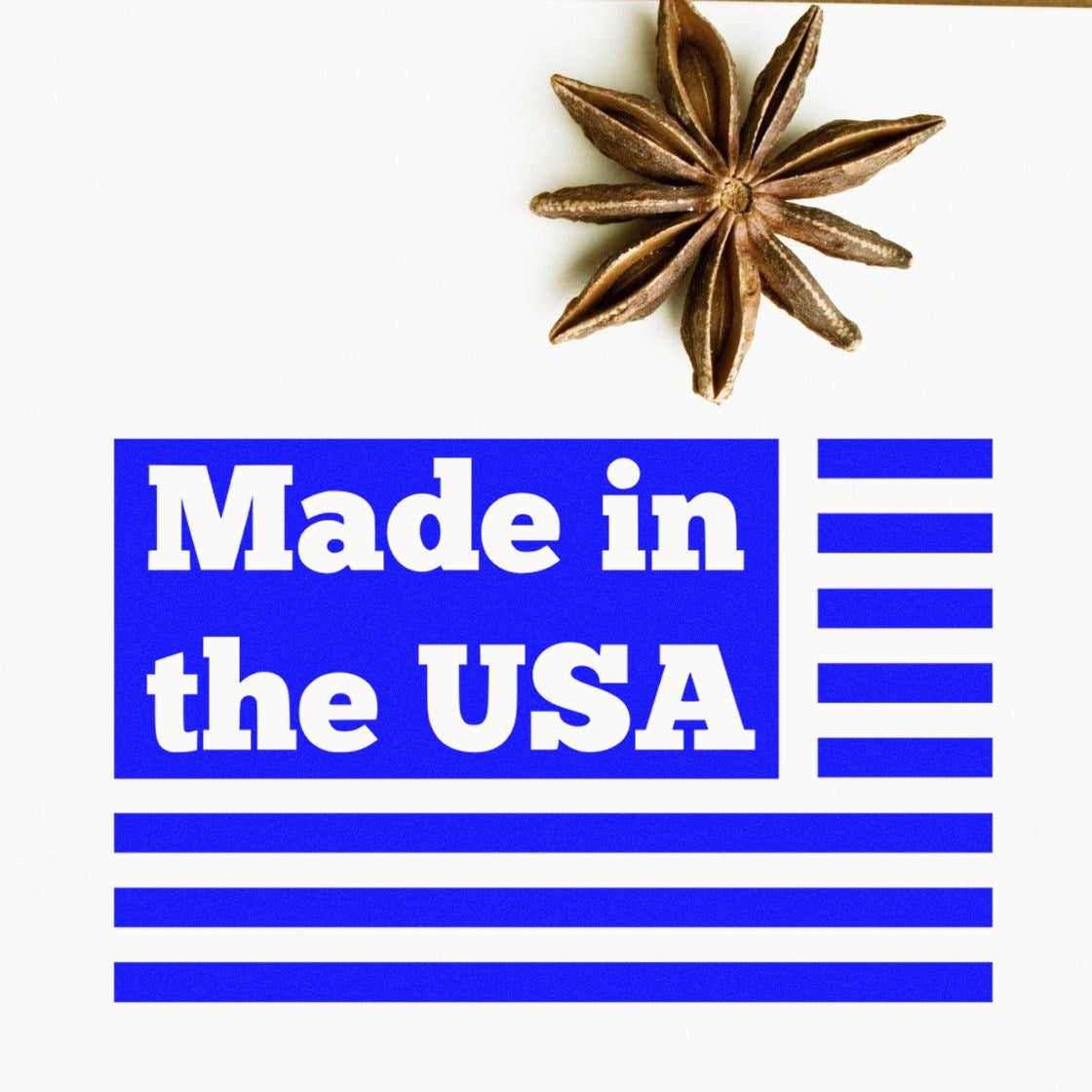 Slim Pre-Inked Patriotic Pride Made in the USA Stamp featuring bold blue text and stripes, symbolizing American pride. Perfect for adding a patriotic touch to your projects.