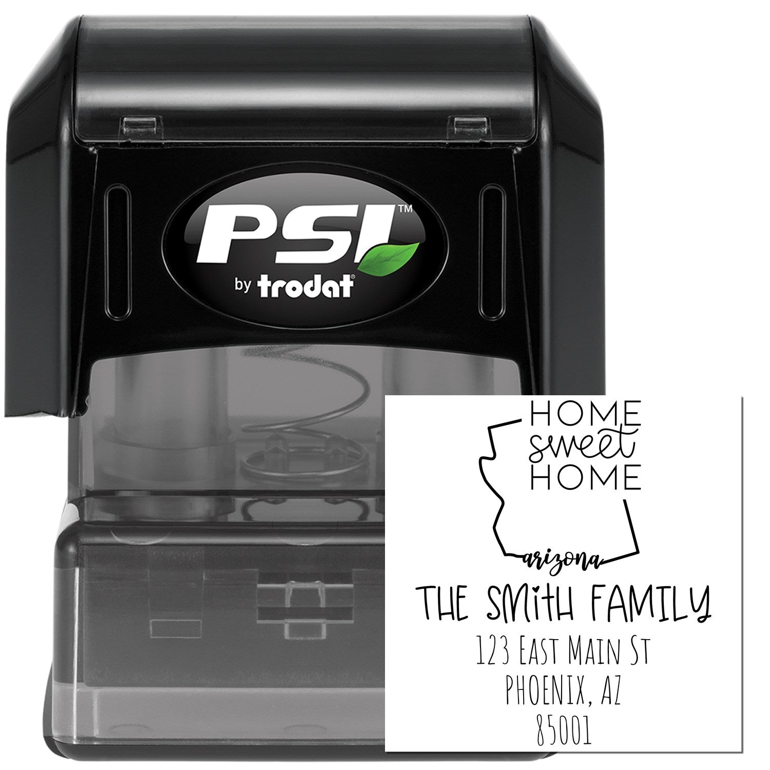 PSI Pre-Inked Arizona Home Sweet Home Custom New Address Stamp