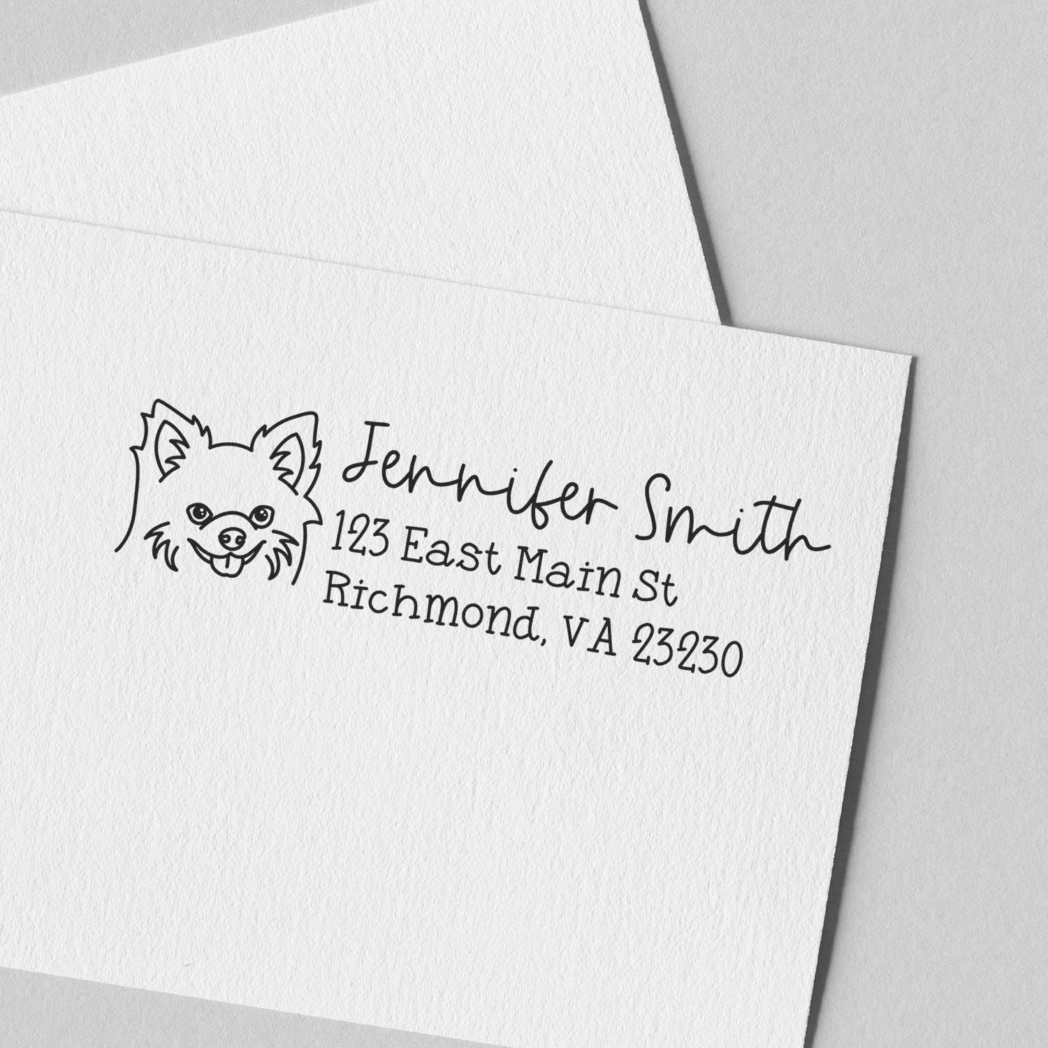 Chihuahua Dog Address Stamp Pre-Inked