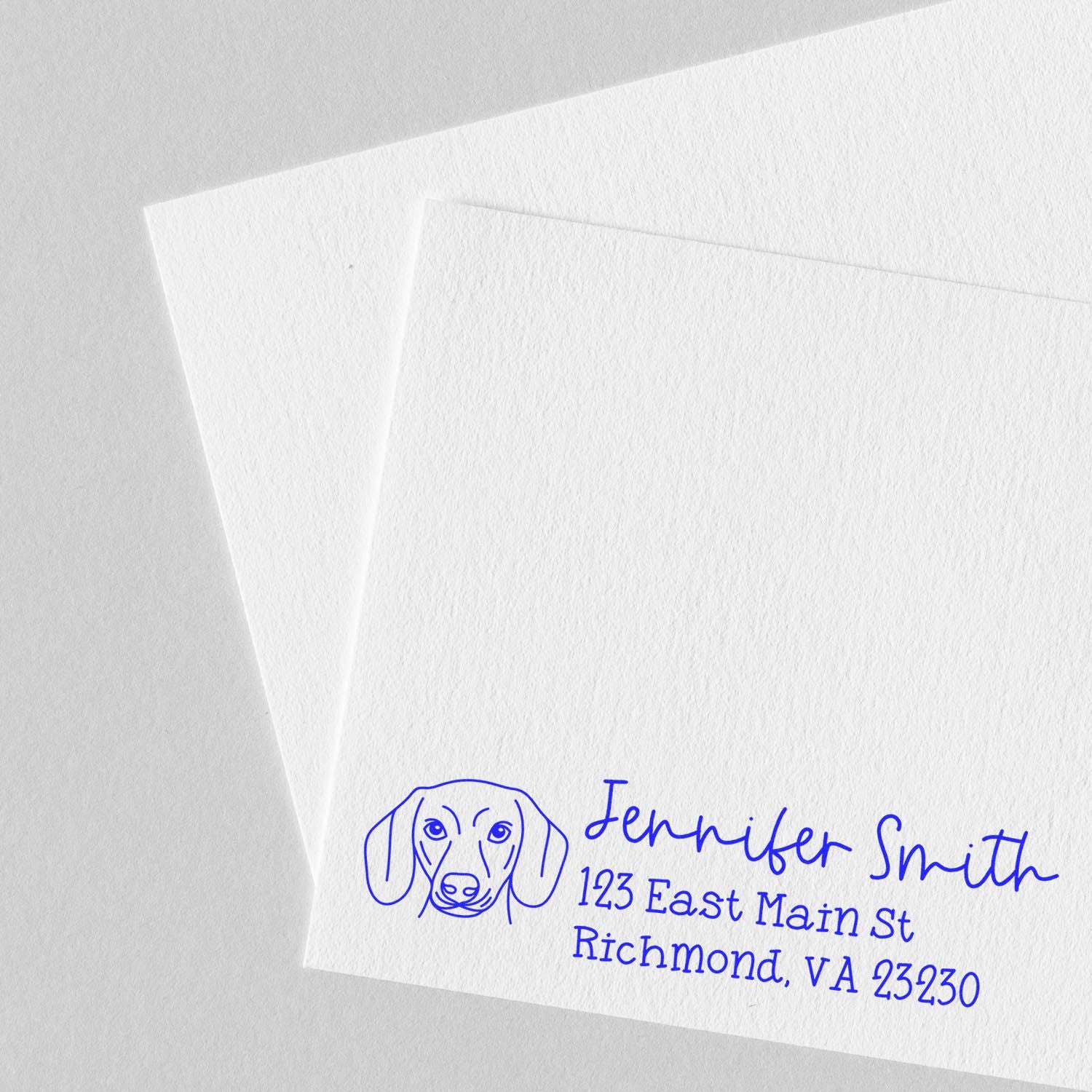 Dachshund Dog Address Stamp Pre-Inked