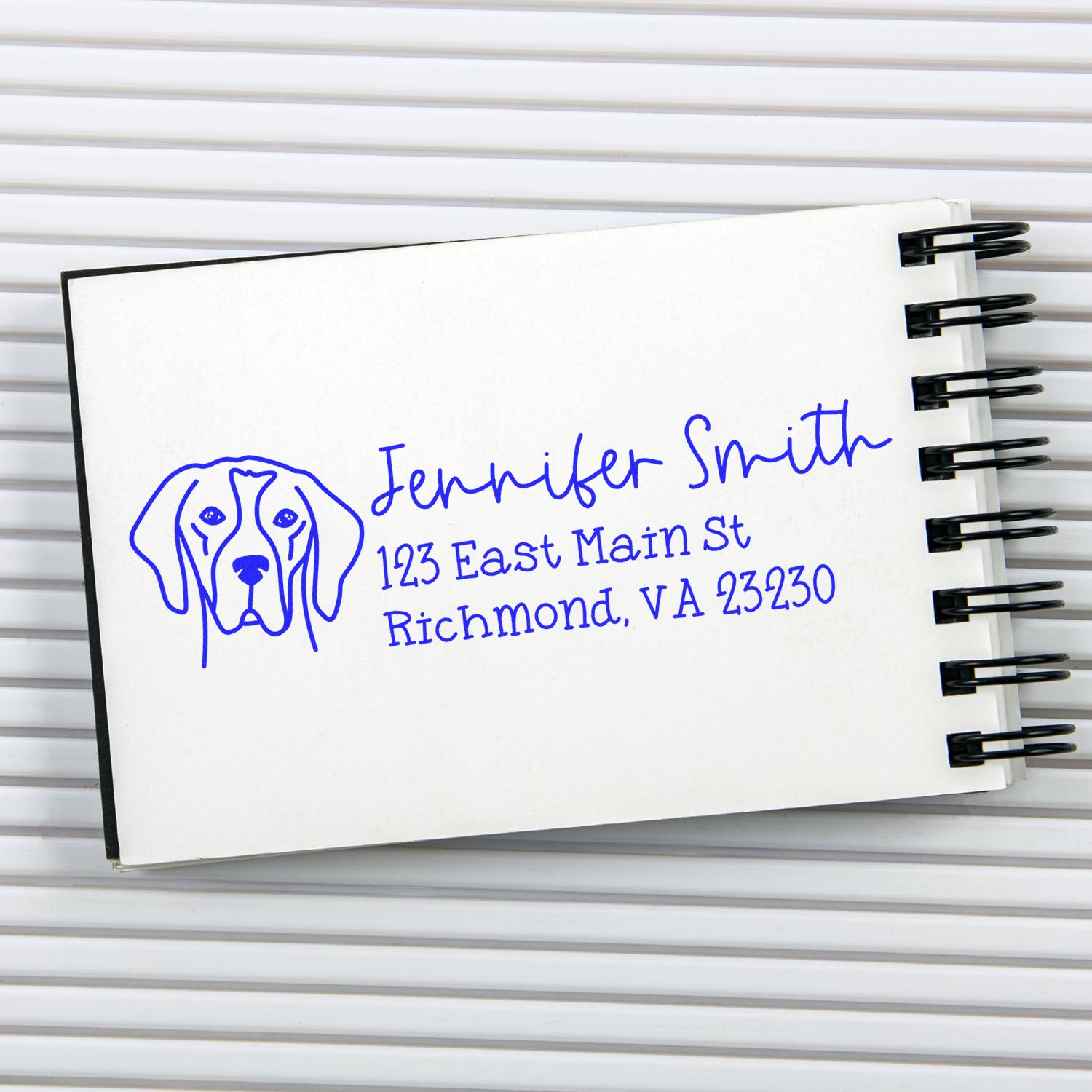 Self-Inking English Pointer Dog Outline Return Address Stamp Personalized