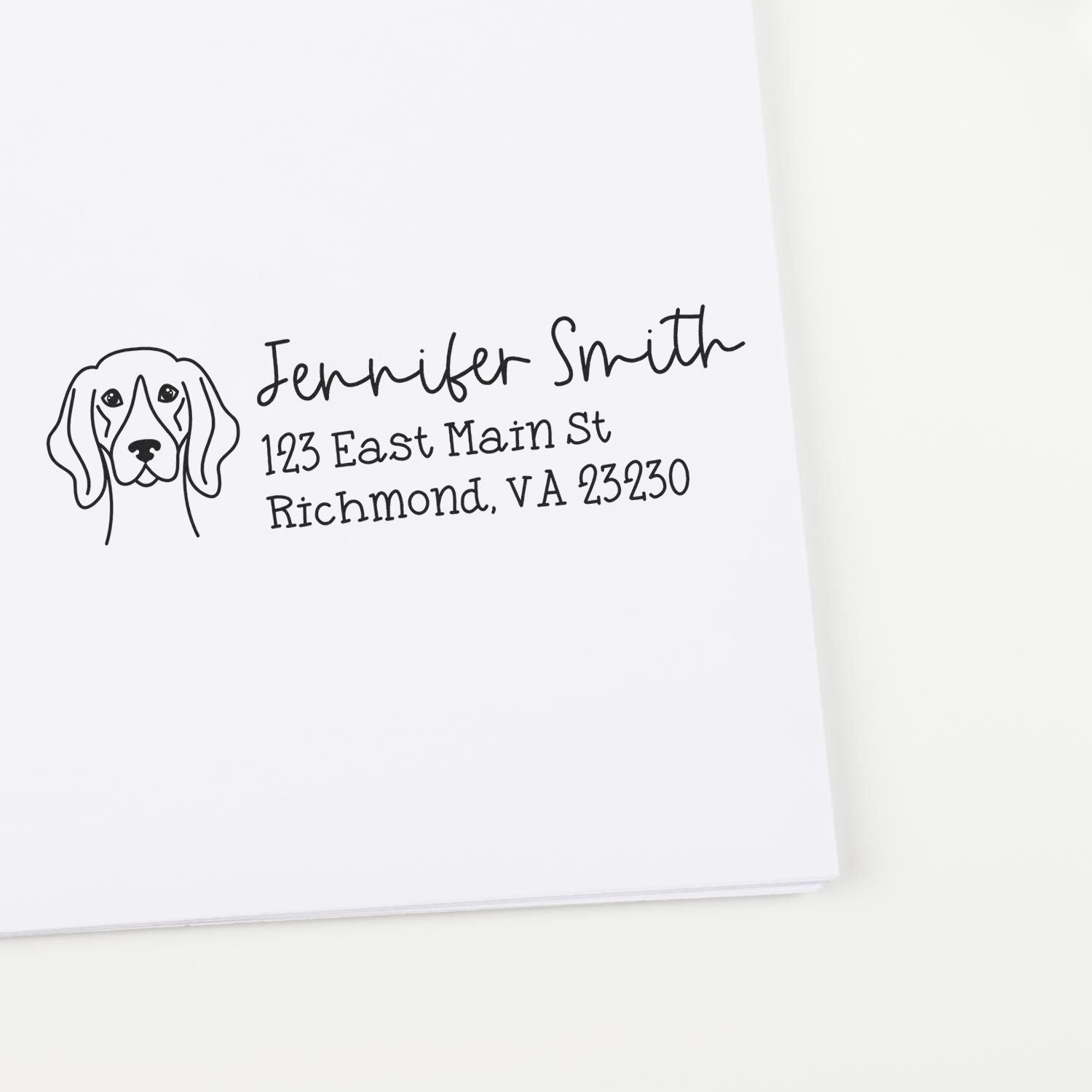 German Shorthaired Pointer Dog Address Stamp Pre-Inked