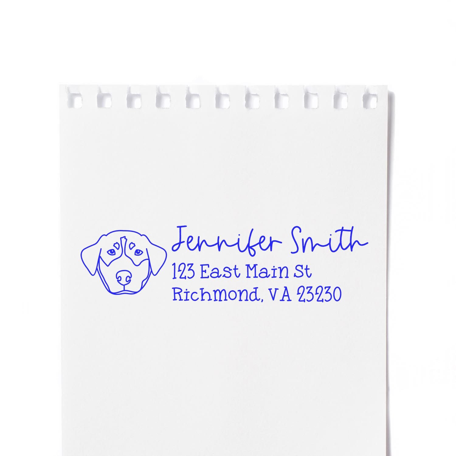 Self-Inking Rottweiler Dog Outline Return Address Stamp Personalized