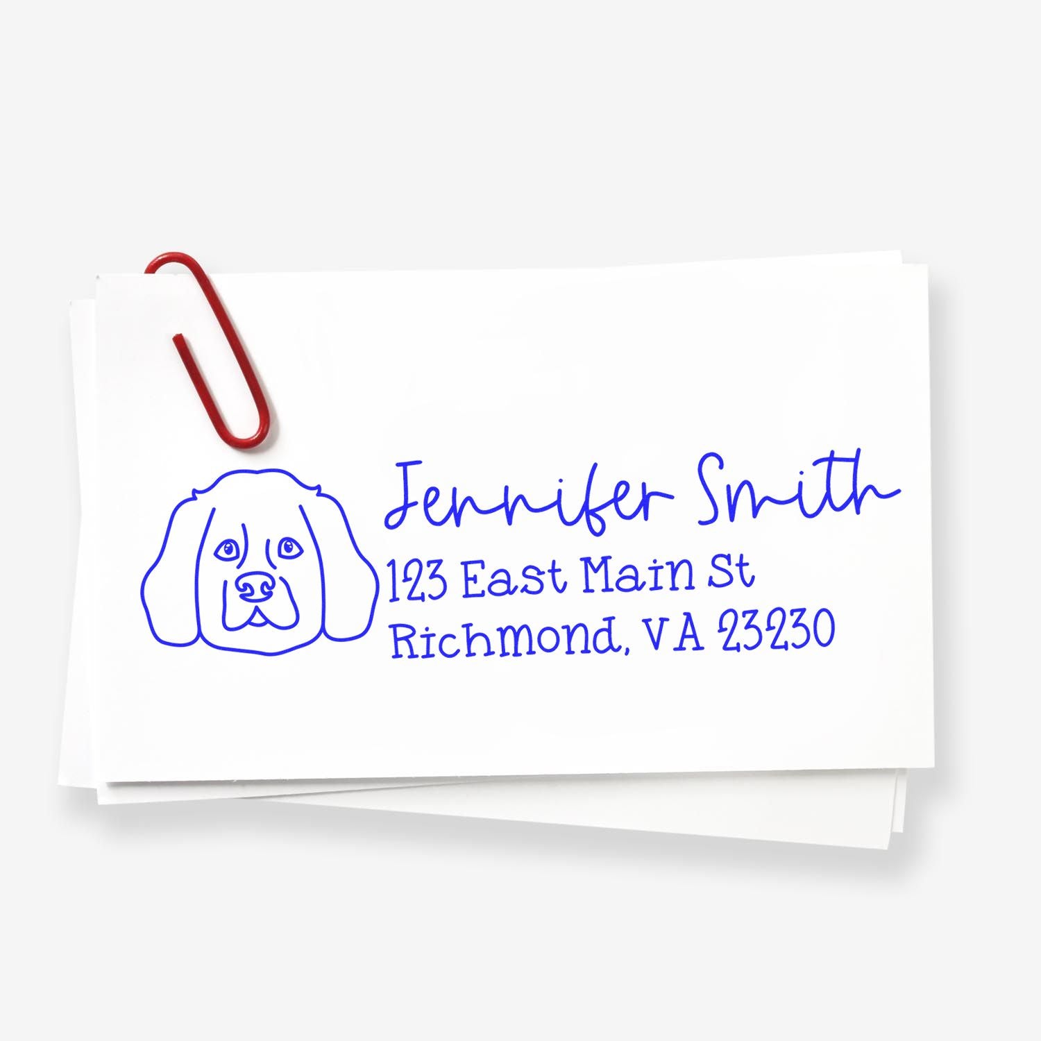 Self-Inking Westie Dog Outline Return Address Stamp Personalized