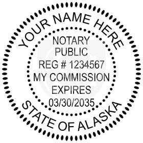 Alaska Notary Seal Imprint Example