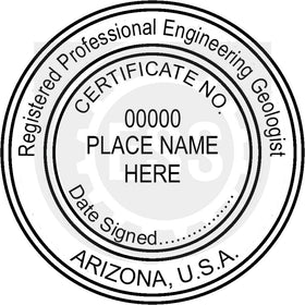 Arizona Engineering Geologist Seal Setup