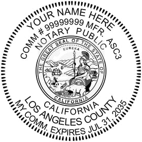 California Notary Seal Imprint Example