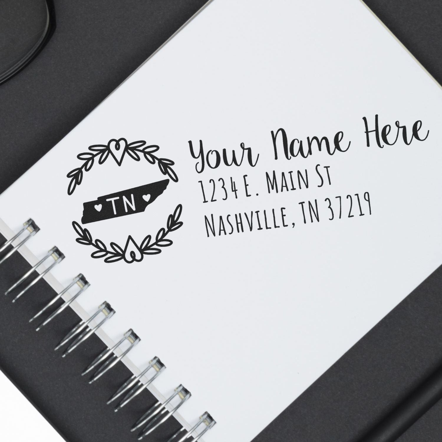 Slim Tennessee Personalized Pre-Inked Address Stamp