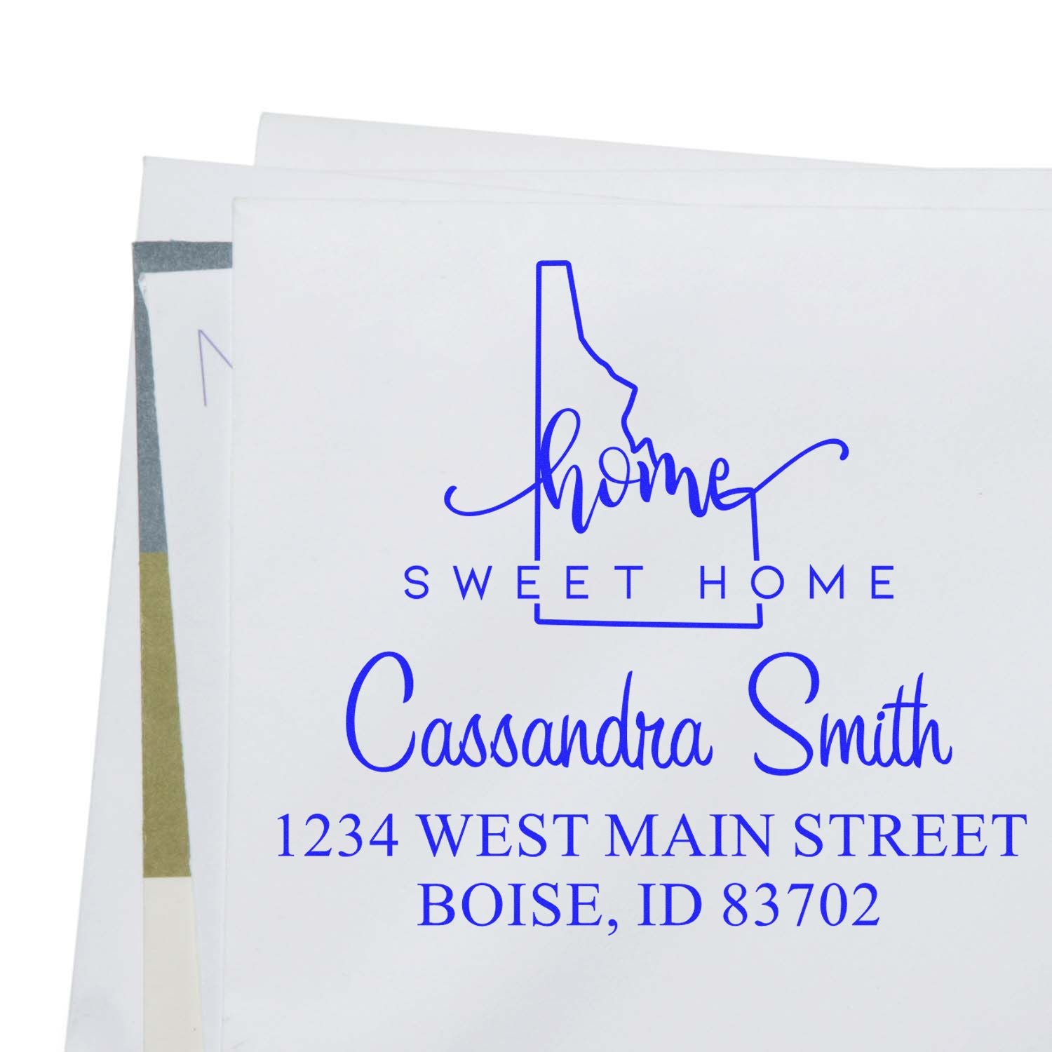 PSI Pre-Inked Home Sweet Home Idaho Personalized Mail Address Stamp