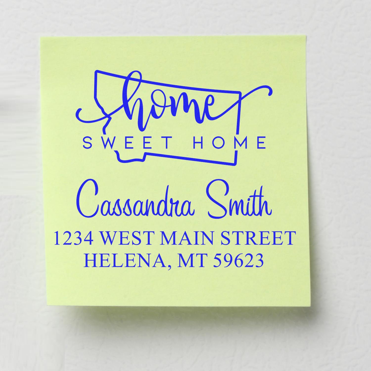 Slim Home Sweet Home Montana Custom Mailing Stamper