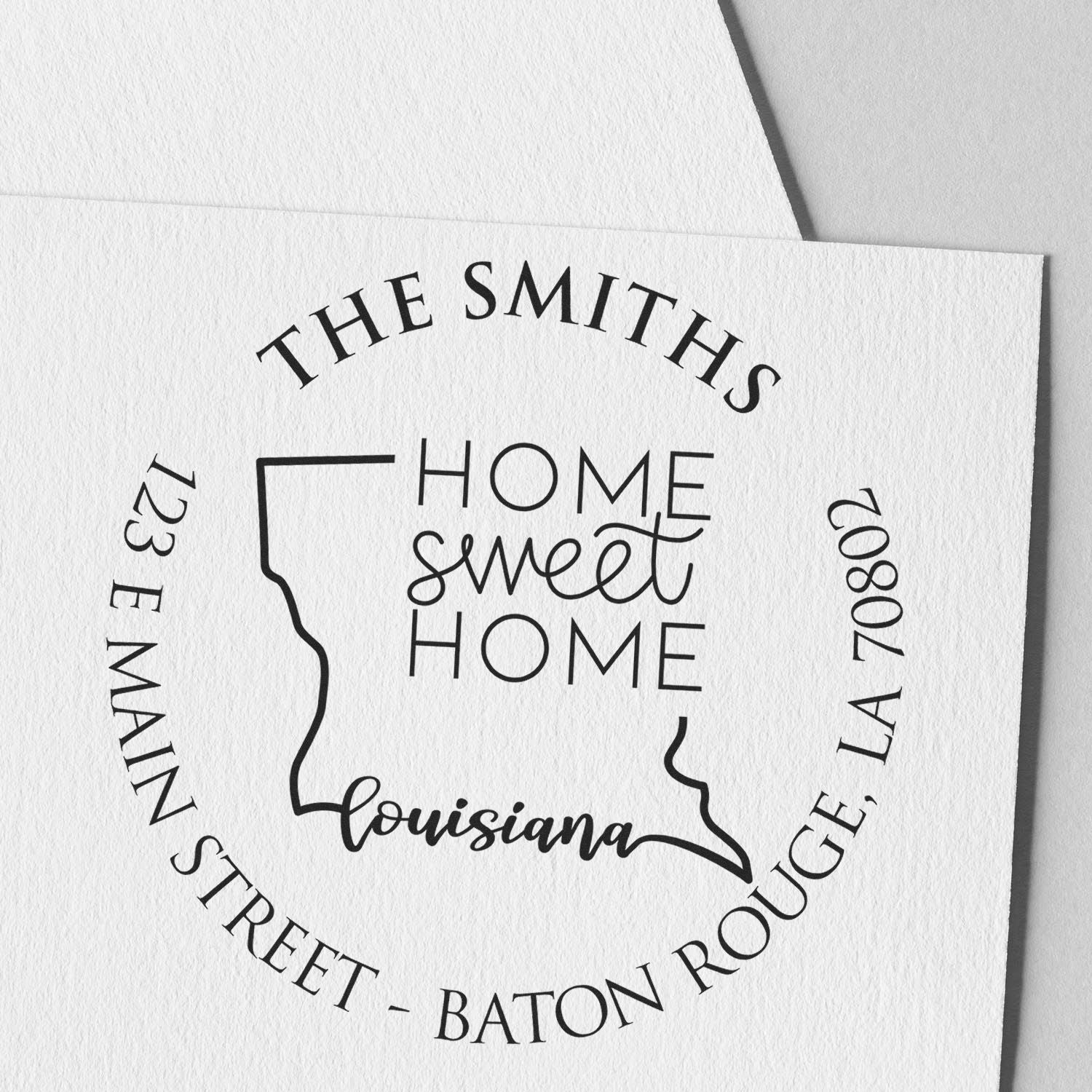 Slim Kentucky State Home Sweet Home Custom-Made New Address Stamp