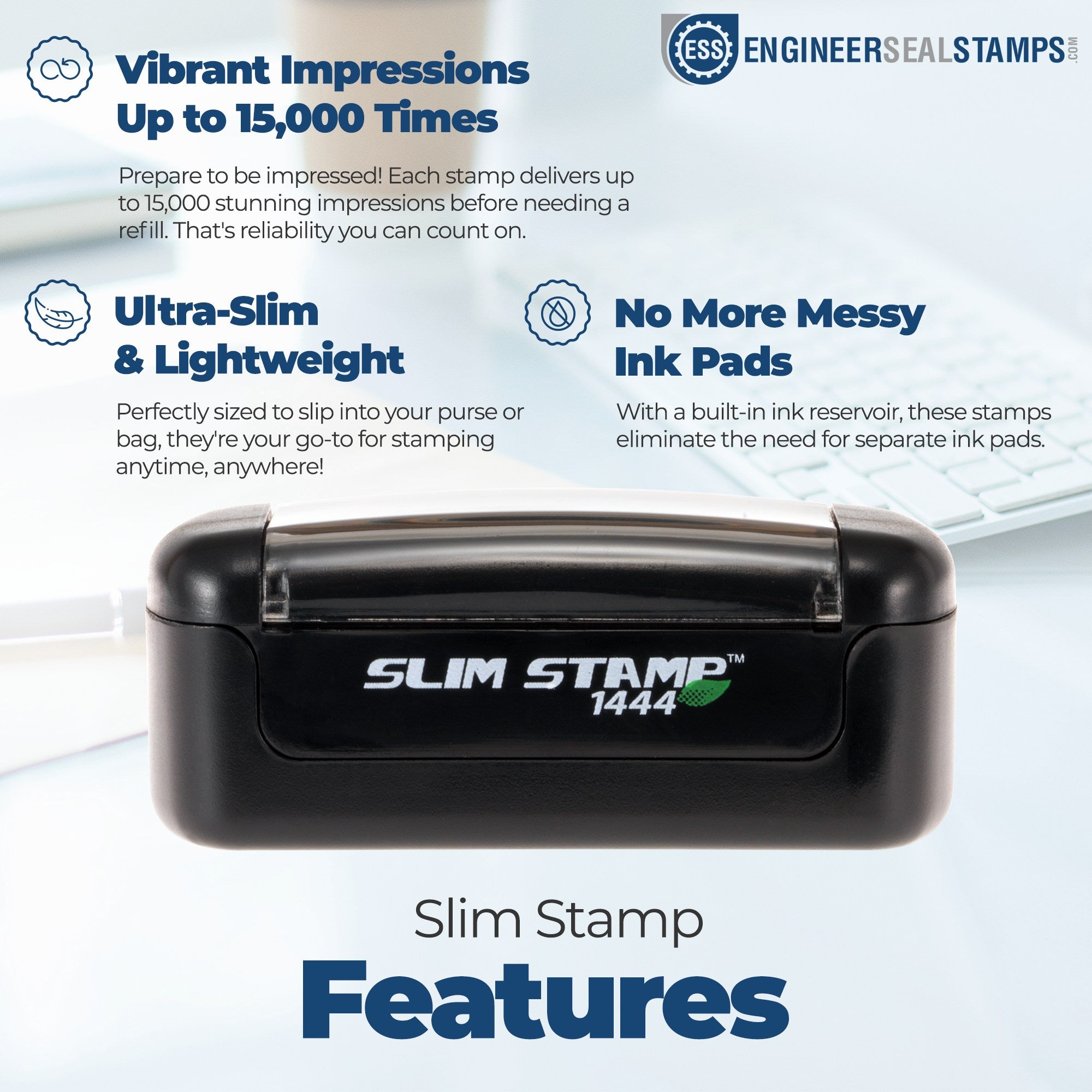 Slim Pre-Inked Plaintiff's Exhibit Stamp