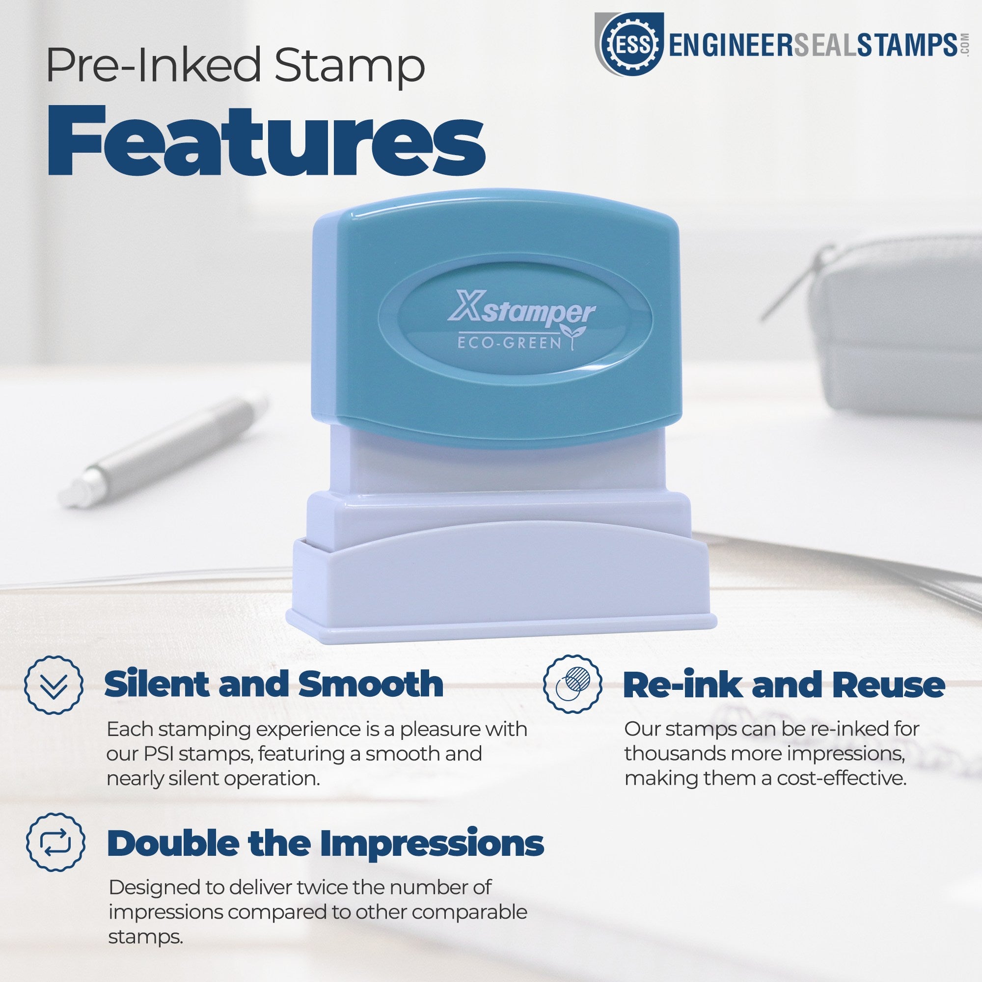 Red File Xstamper Stamp