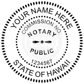 Hawaii Notary Seal Imprint Example