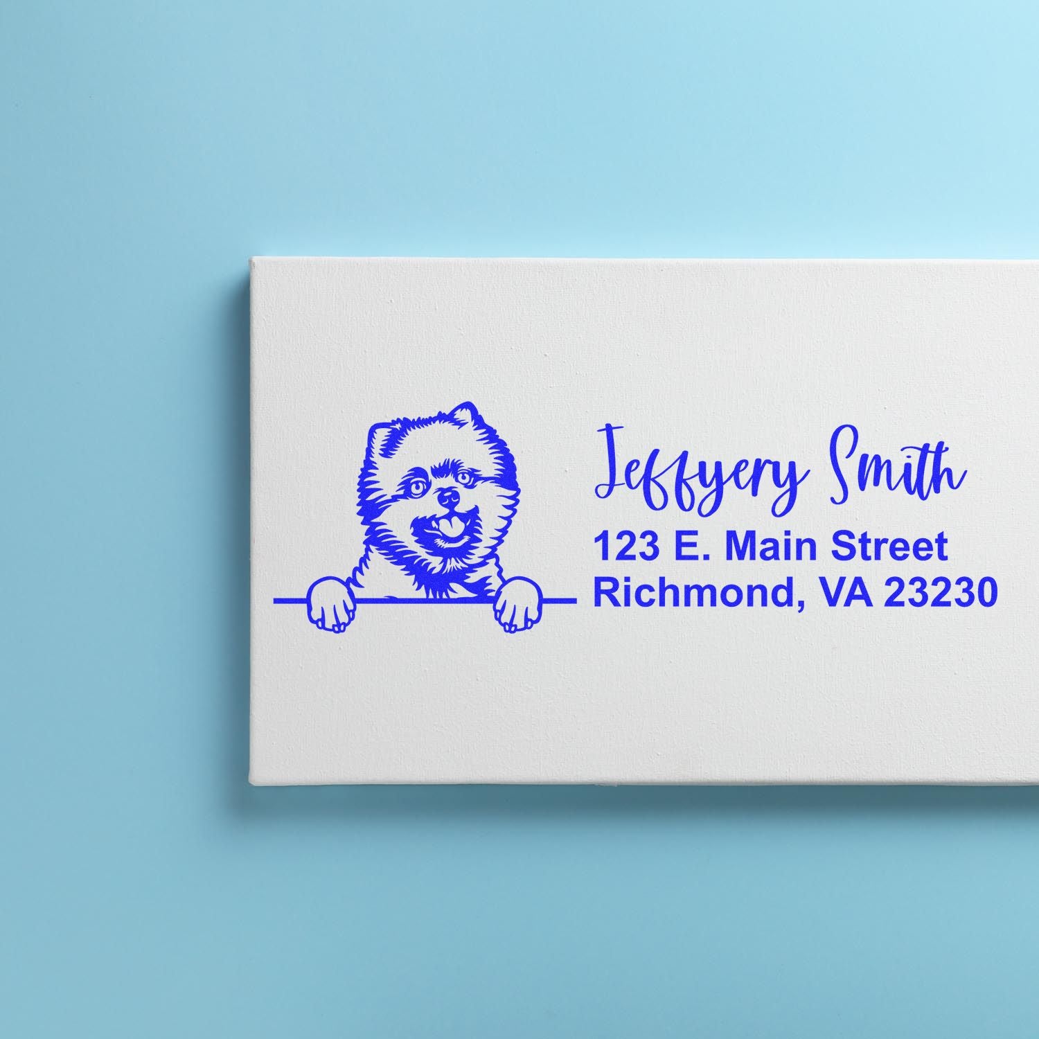 Pomeranians Name and Address Stamp Self-Inking