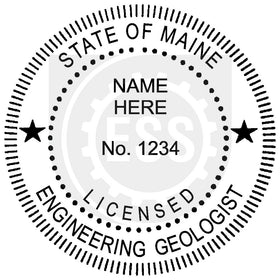 Maine Engineering Geologist Seal Setup