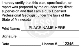 Minnesota Geologist Seal Setup