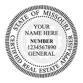 Missouri Real Estate Appraiser Seal Setup