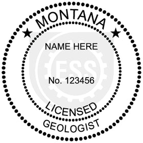 Montana Geologist Seal Setup