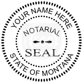 Montana Notary Seal Imprint Example