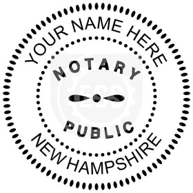 New Hampshire Notary Seal Imprint Example