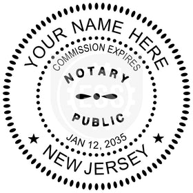 New Jersey Notary Seal Imprint Example