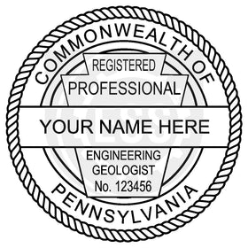 Pennsylvania Engineering Geologist Seal Setup