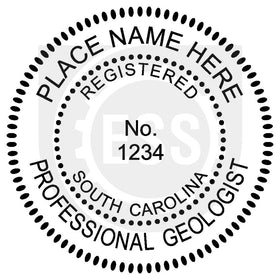 South Carolina Geologist Seal Setup