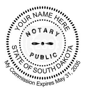 South Dakota Notary Seal Imprint Example