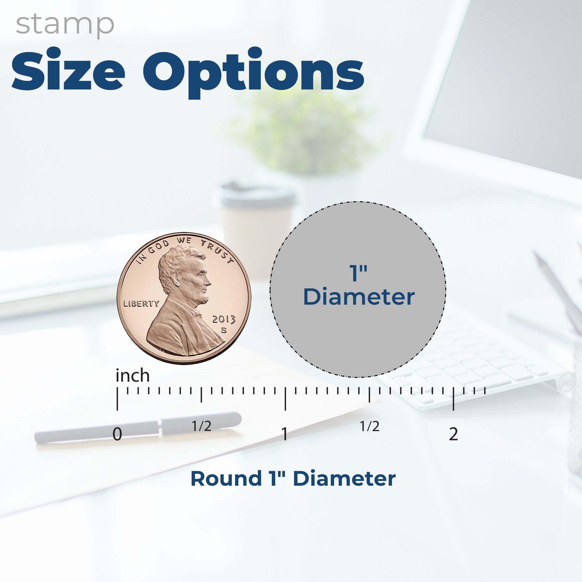 Self Inking Round Paid with Line Stamp