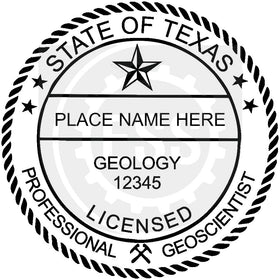 Texas Geologist Seal Setup