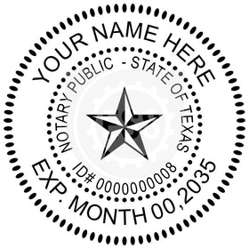 Texas Notary Seal Imprint Example