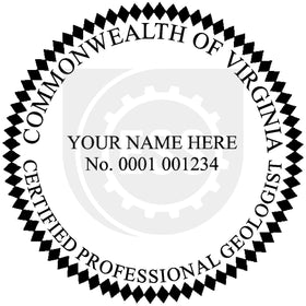 Virginia Geologist Seal Setup