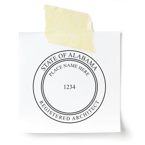 Premium MaxLight Pre-Inked Alabama Architectural Stamp Feature Photo