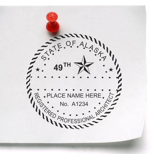 Digital Alaska Architect Stamp, Electronic Seal for Alaska Architect Enlarged Imprint