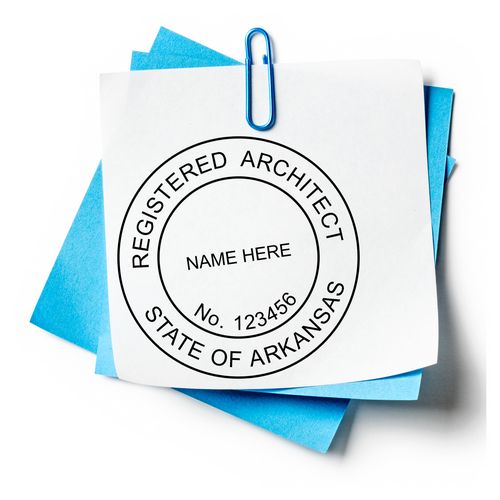 Self-Inking Arkansas Architect Stamp Feature Photo