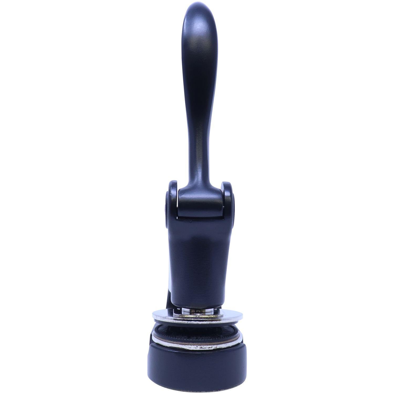 Landscape Architect Black Gift Seal Embosser with a sleek handle and round base, designed for creating embossed imprints on documents and gifts.