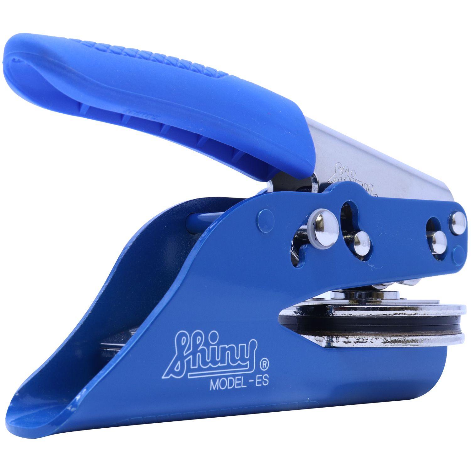 Interior Designer Blue Soft Seal Embosser - Engineer Seal Stamps - Embosser Type_Handheld, Embosser Type_Soft Seal, Type of Use_Professional