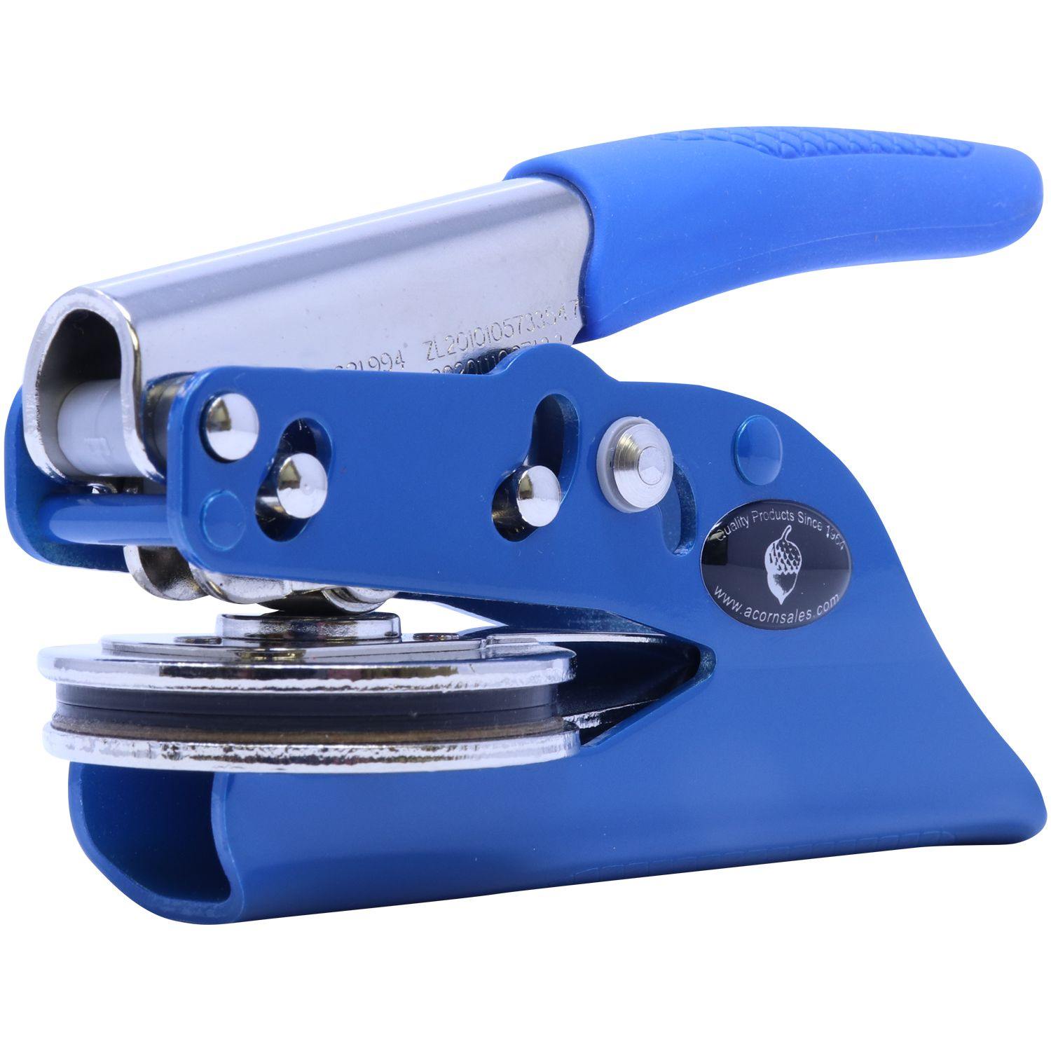 Interior Designer Blue Soft Seal Embosser - Engineer Seal Stamps - Embosser Type_Handheld, Embosser Type_Soft Seal, Type of Use_Professional