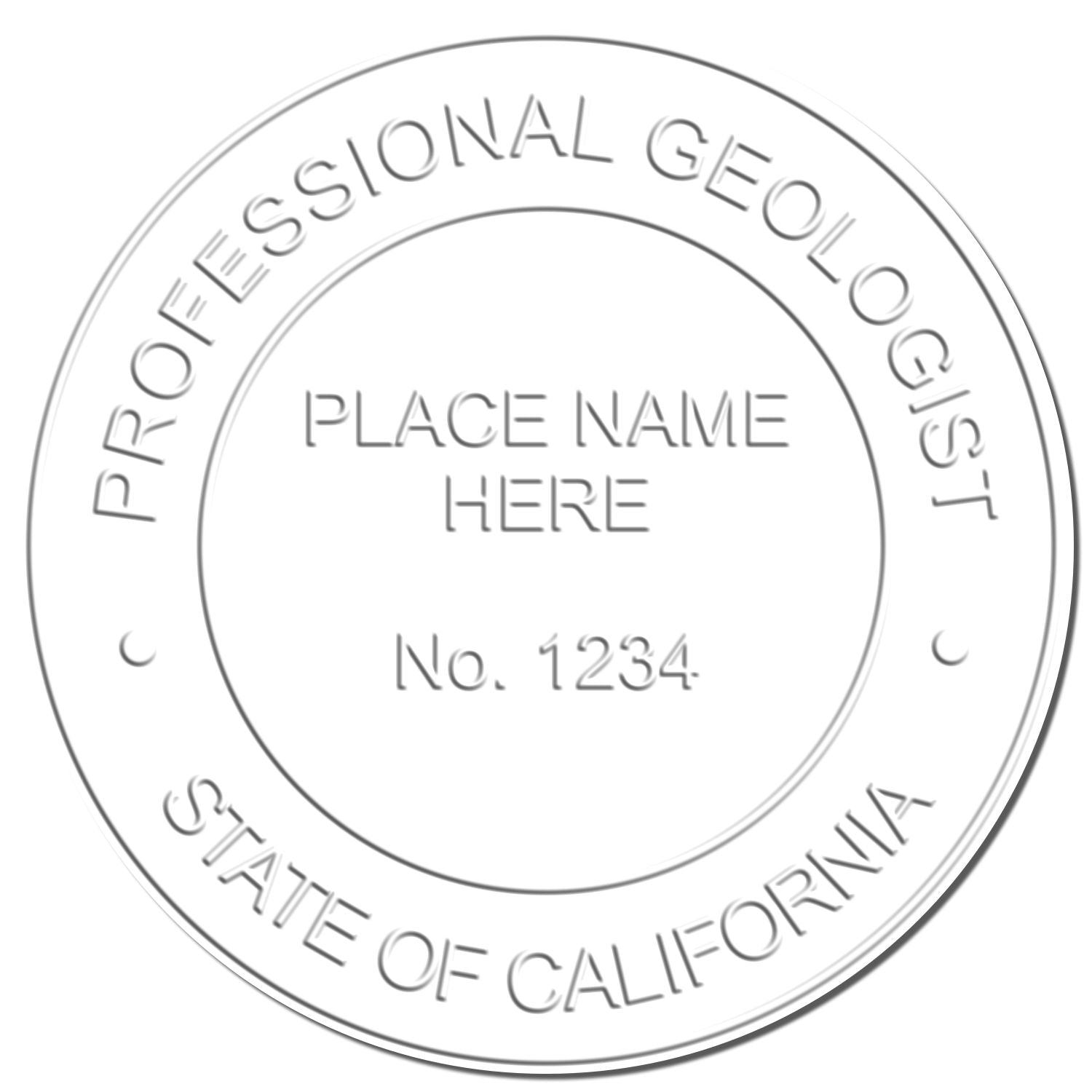 A stamped imprint of the Gift California Geologist Seal in this stylish lifestyle photo, setting the tone for a unique and personalized product.