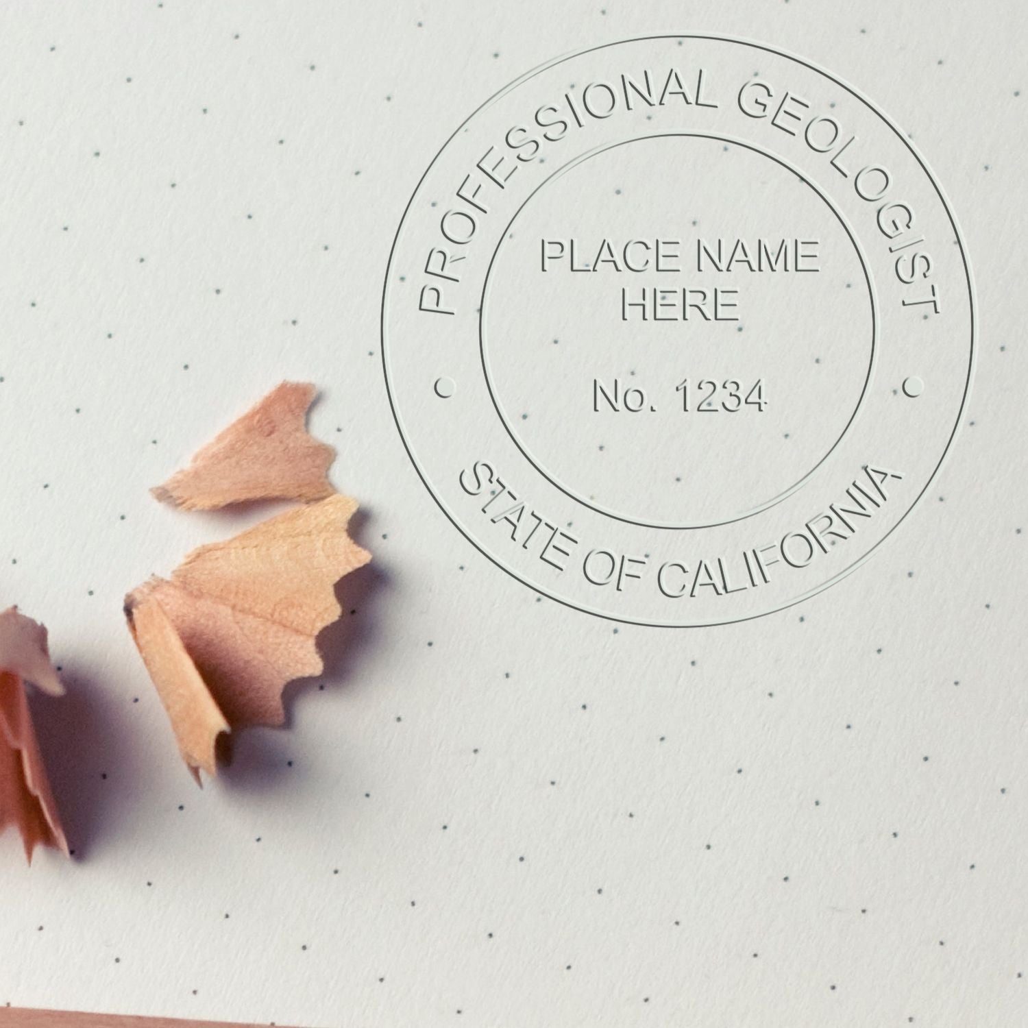 This paper is stamped with a sample imprint of the Long Reach California Geology Seal, signifying its quality and reliability.