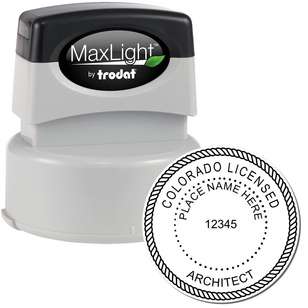 Premium MaxLight Pre-Inked Colorado Architectural Stamp Main Image