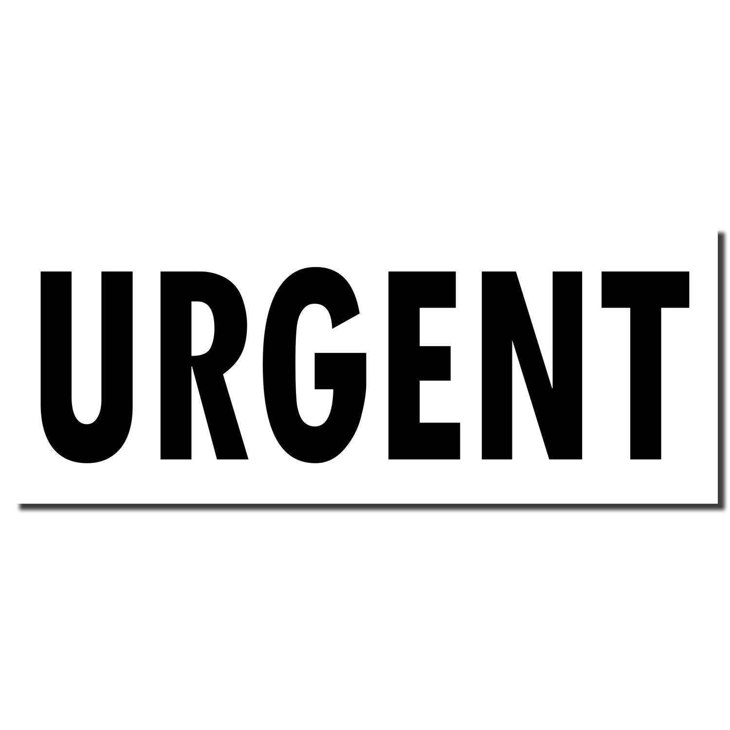 Image of a Slim Pre-Inked Urgent Stamp imprint showing the word 'URGENT' in bold, black letters on a white background.