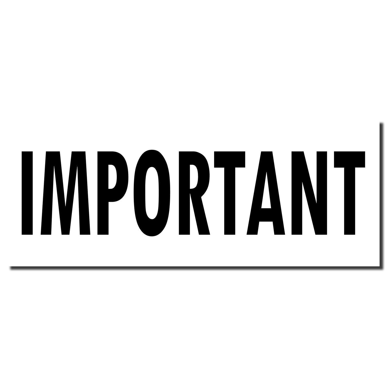 Imprint of the Large Self Inking Important Stamp showing the word 'IMPORTANT' in bold black letters on a white background.