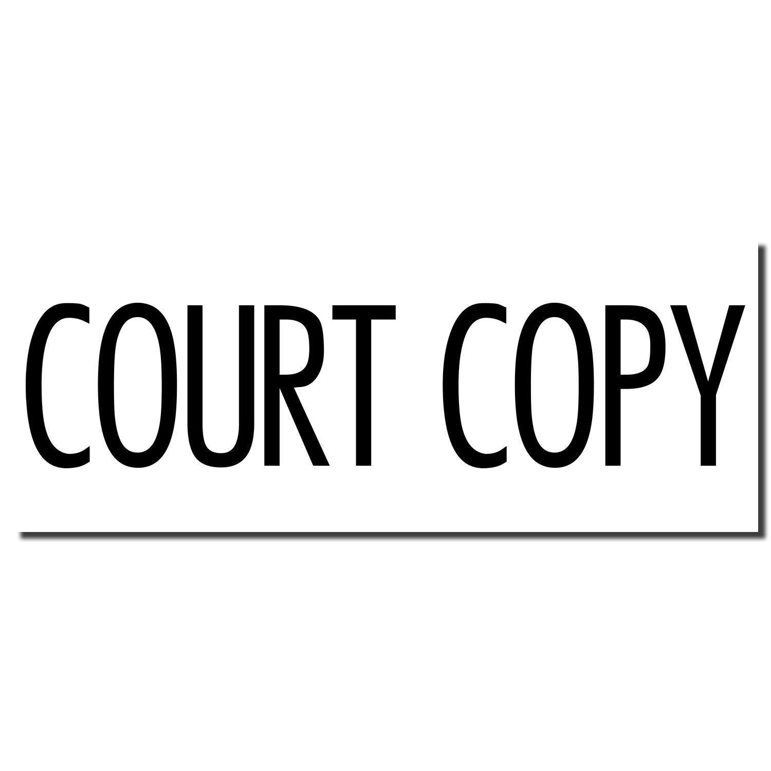 Narrow Font Court Copy Rubber Stamp - Engineer Seal Stamps - Brand_Acorn, Impression Size_Small, Stamp Type_Regular Stamp, Type of Use_Legal, Type of Use_Office