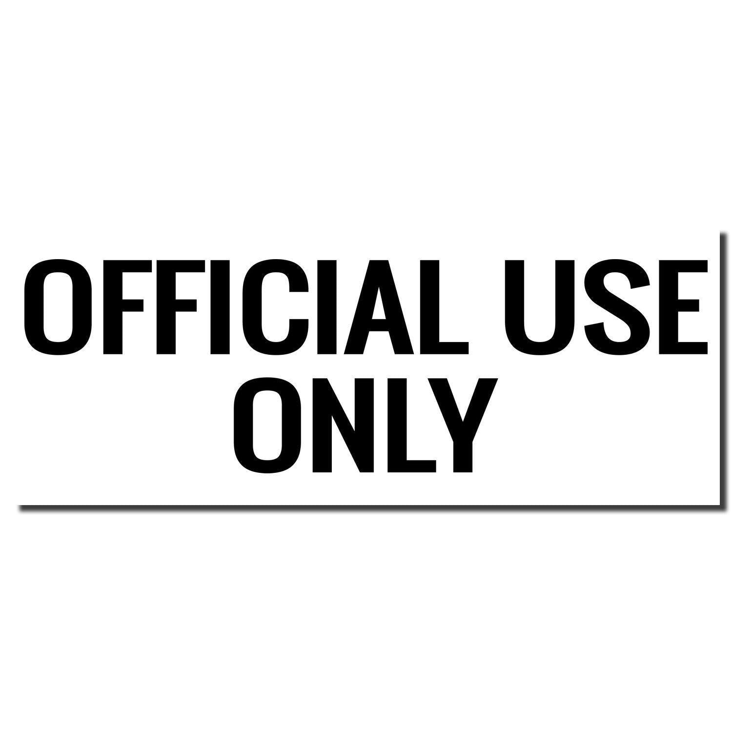 Large Official Use Only Rubber Stamp imprint in bold black letters on a white background.