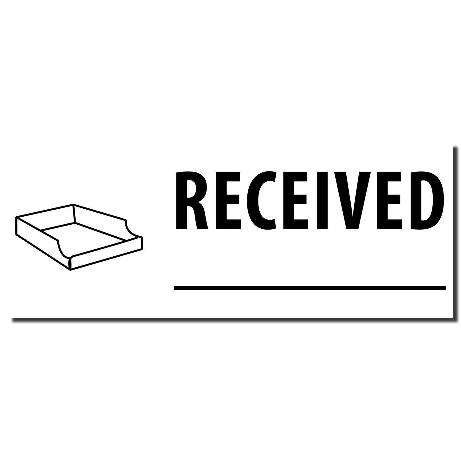 Received with Box Rubber Stamp showing an inbox icon, the word 'RECEIVED' in bold, and a blank line for date or notes.