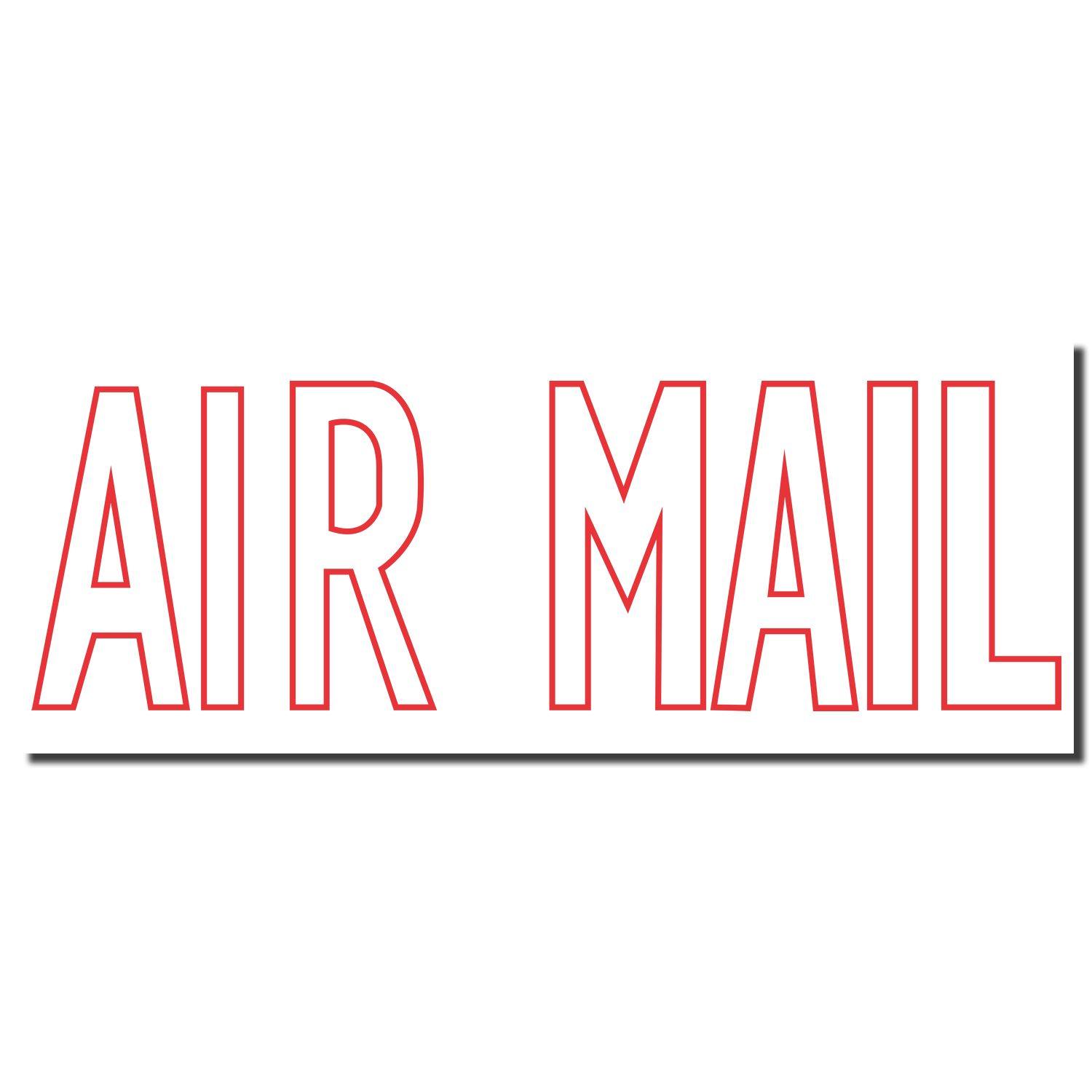 Enlarged Imprint for Air Mail Xstamper Stamp